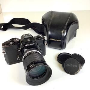 TESTED Nikon Nikomat EL 35mm SLR Film Camera w/NIKKOR 43-86mm F3.5 Lens